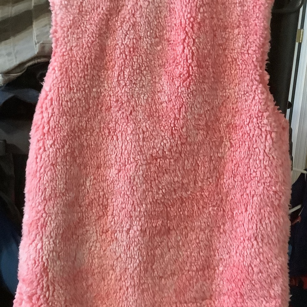 Simply Southern Pink and Gray Sherpa Vest, small, full zip‎ - Picture 5 of 6